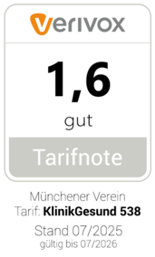 Rating verivox für KlinikGesund 538 gut - Münchener Verein
