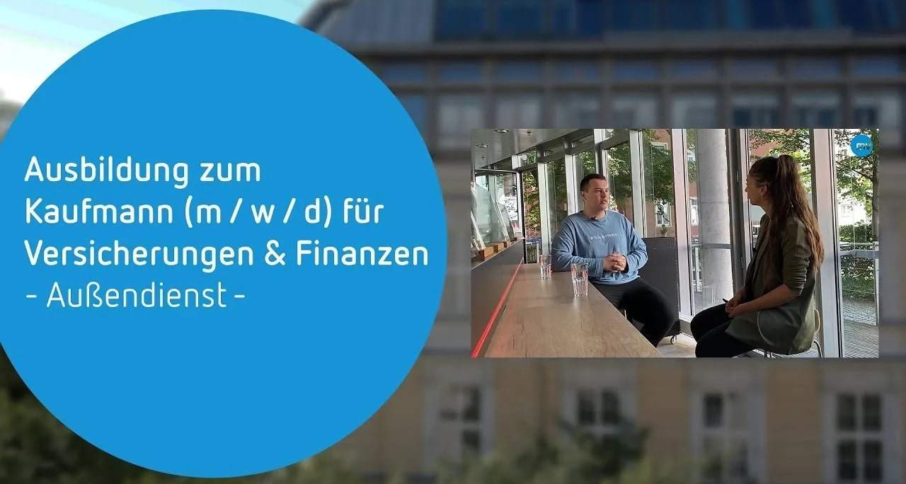 Youtube-Thumbnail zum Thema Ausbildung zum Kaufmann im Außendienst beim Münchener Verein
