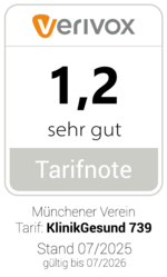 Rating verivox für KlinikGesund 739 sehr gut - Münchener Verein