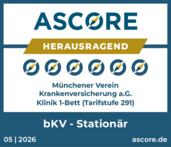 Rating Ascore f&uuml;r bKV-Station&auml;r herausragend - M&uuml;nchener Verein