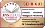 Rating Institut für Vorsorge und Finanzplanung Gütesiegel für LV Unternehmensqualität - Münchener Verein