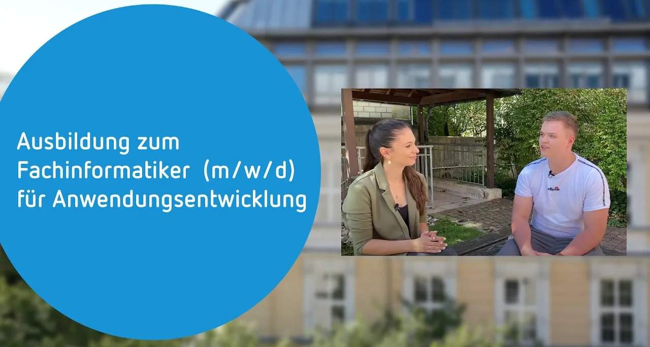 Youtube-Thumbnail zum Thema Ausbildung zum Fachinformatiker für Anwendungsentwicklung beim Münchener Verein
