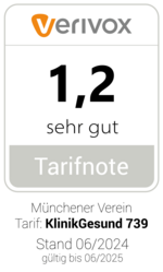 Verivox Signet - Testnote 1,2 KlinikGesund 739 Stand 06/2024