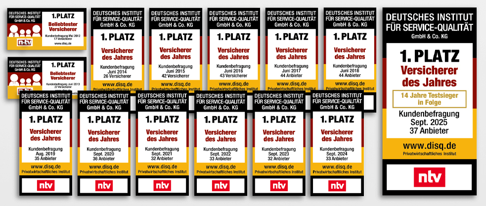 Signets zum Versicherer des Jahres