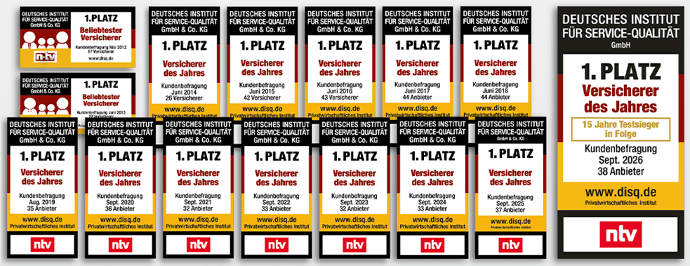 Signets zum Versicherer des Jahres