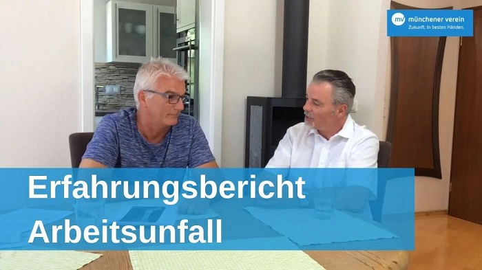 Youtube-Thumbnail eines Erfahrungsberichts zum Thema Arbeitsunfall
