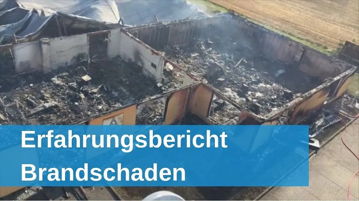 Youtube-Thumbnail eines Erfahrungsberichts zum Thema Brandschaden