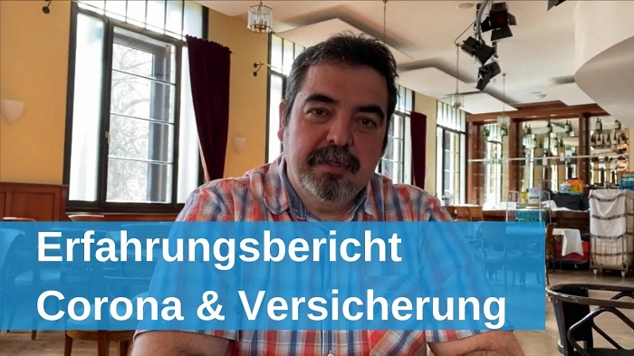 Youtube-Thumbnail eines Erfahrungsberichts zum Thema Corona und Versicherung