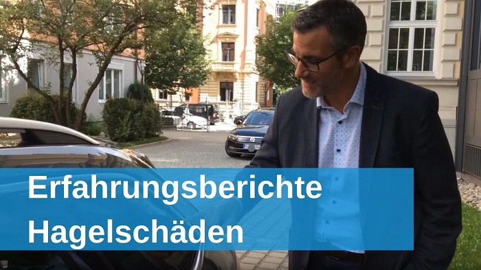 Youtube-Thumbnail eines Erfahrungsberichts zum Thema Hagelschäden