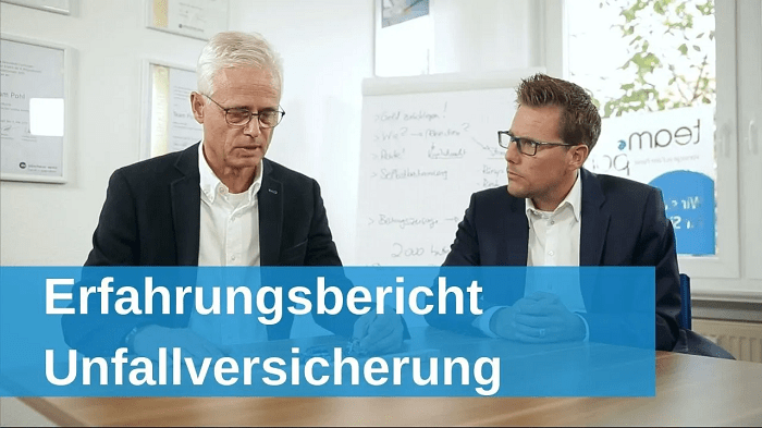 Youtube-Thumbnail eines Erfahrungsberichts zum Thema Unfallversicherung